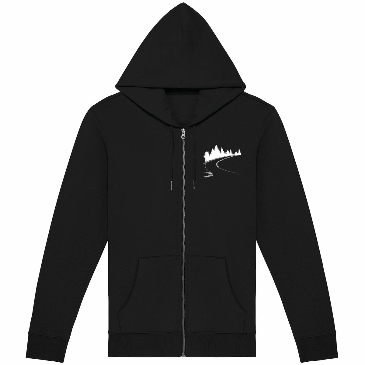 Raidillon de l'Eau Rouge - Hoodie Zippé Premium - logo tricolore