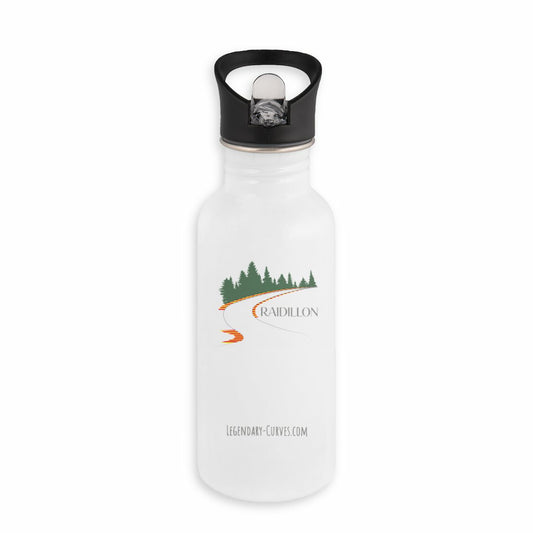 Bouteille en inox avec paille - Raidillon Spa Francorchamps